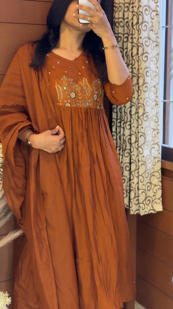 Readymade Chanderi Dress