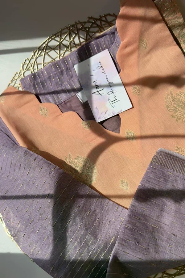 Peach Raw Silk 003