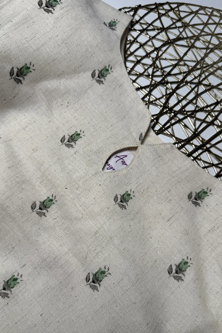 AD004 White flux cotton MAXI - Image 2