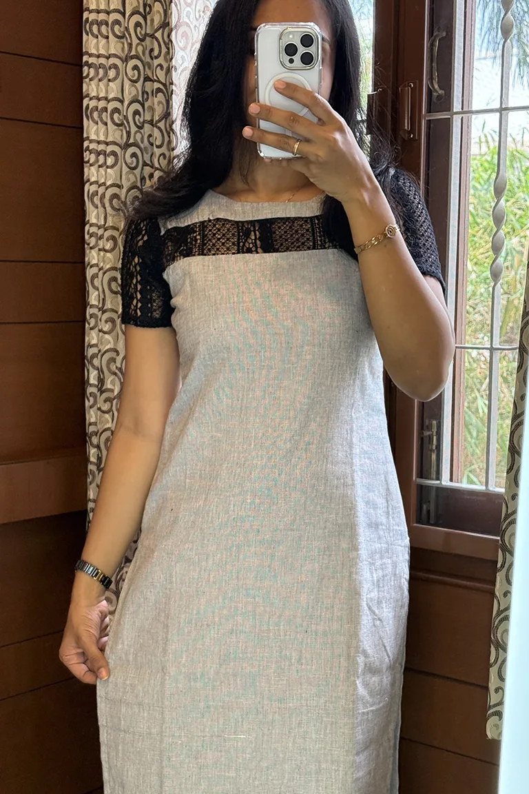 AD006 Raw Silk KURTI