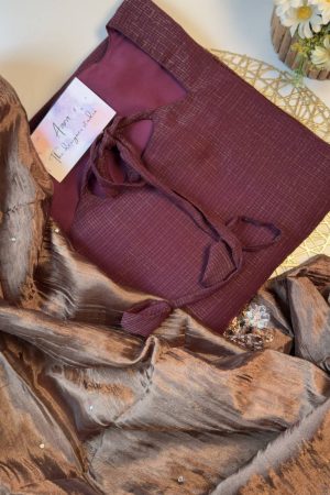 Vichitra silk with mirror work Duppata