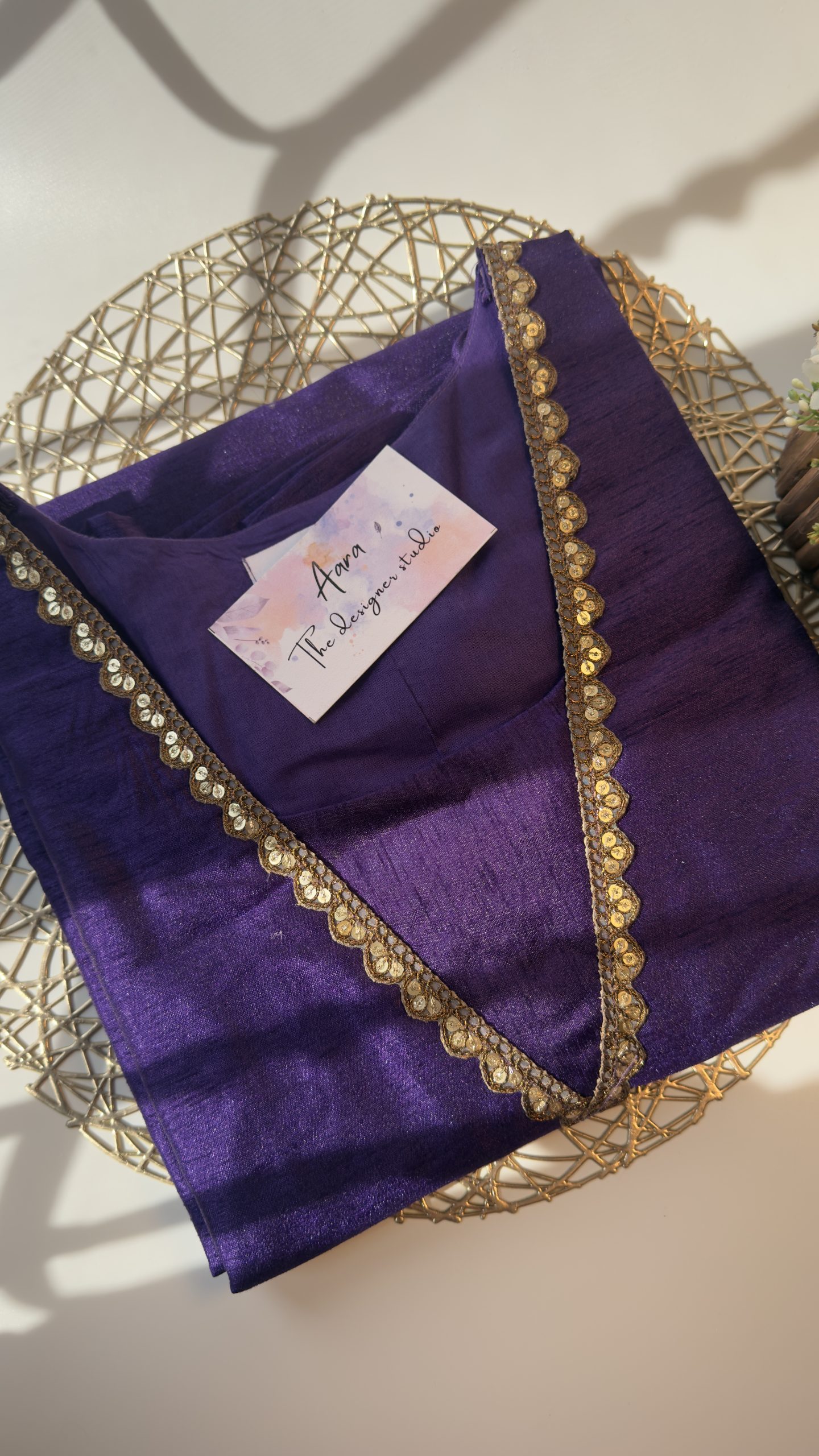 Purple lace kurti (HA)