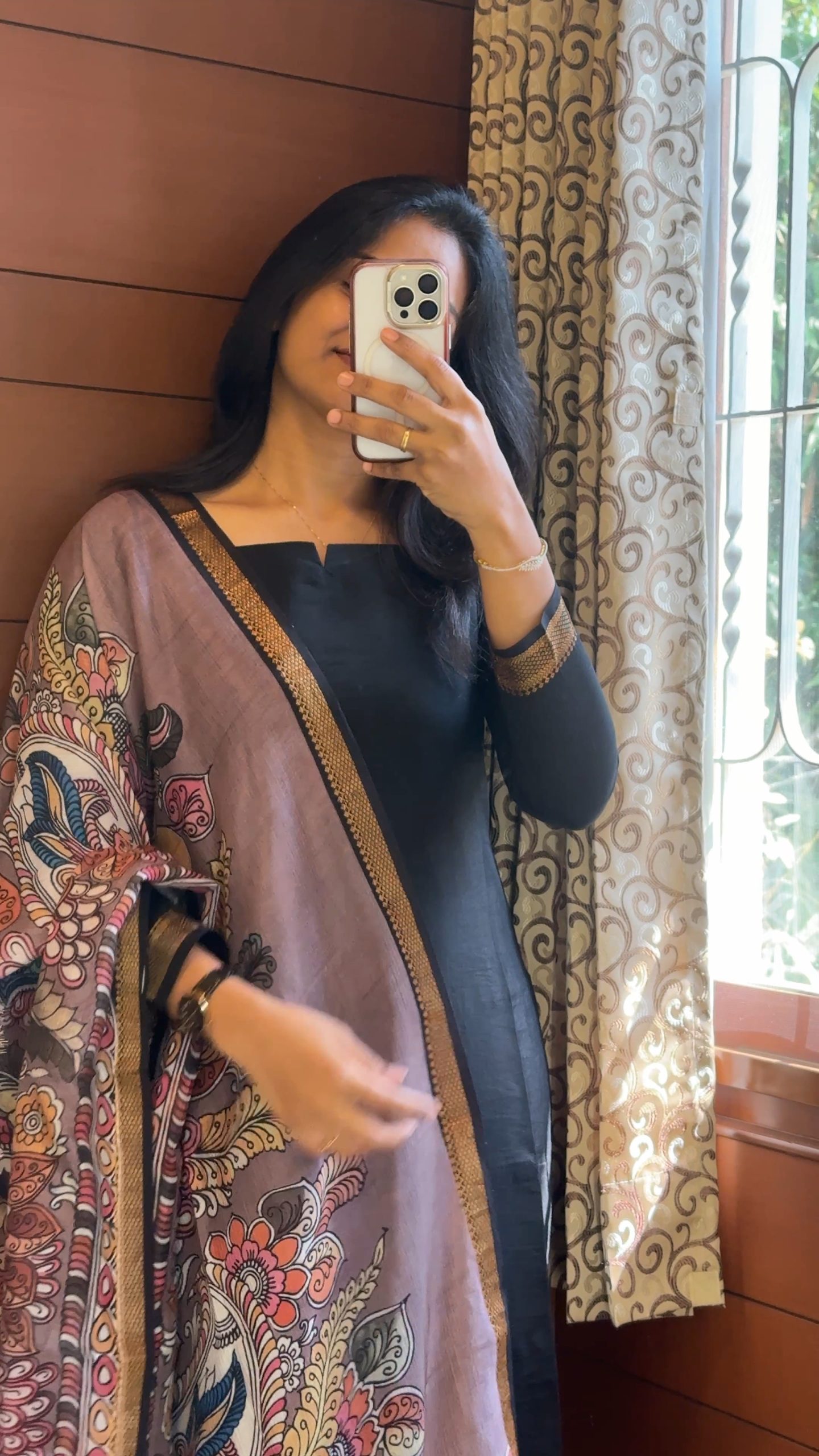 Chennuri silk Nijam border top & Duppata( 2 piece set) NA