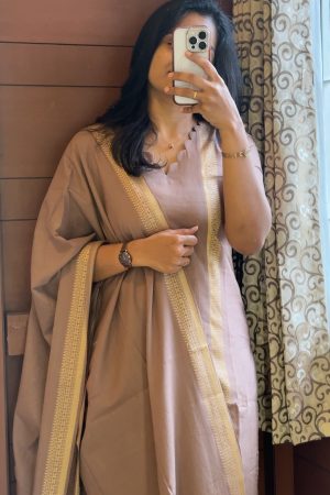 Pure Handloom cotton 3 Piece set(HA)