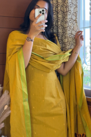 Pure Handloom cotton 3 Piece set (NA)
