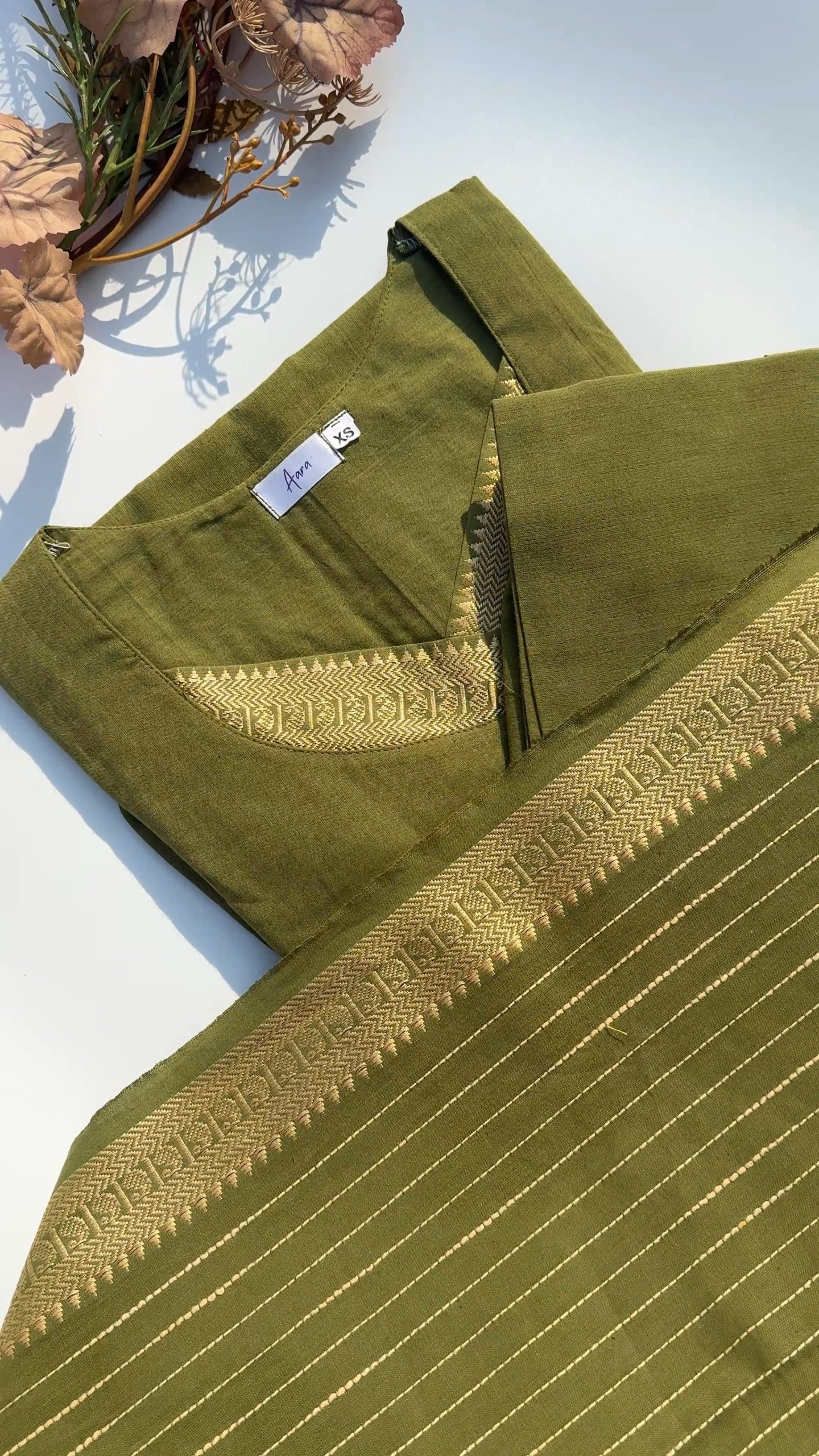 Pure Handloom cotton 3 Piece set (NA) - Image 5