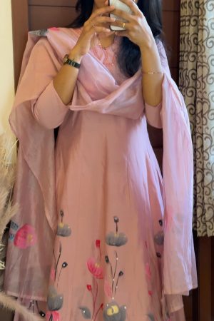 Chanderi Silk 3 Piece Set (HA)
