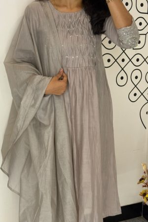 Grey Colour Readymade 3 Piece set